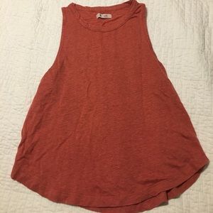 Madewell linen red tank
